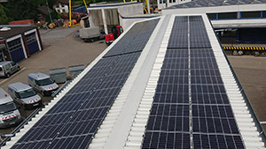 Solaranlage auf dem Hochregalanlage der Stadtwerke Ratingen 04